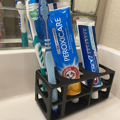 Giá đỡ bàn chải đánh răng và kem đánh răng