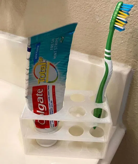Giá đỡ bàn chải đánh răng và kem đánh răng - Image 3