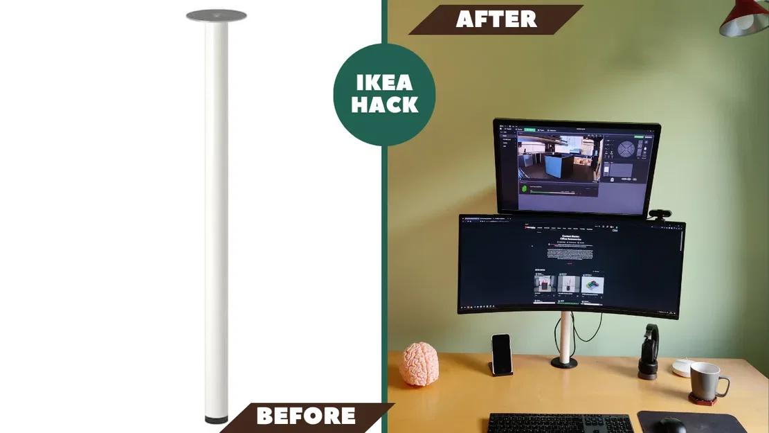 Giá đỡ màn hình và laptop IKEA Adils sáng tạo - Image 1