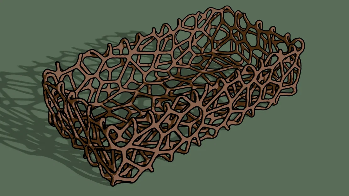 Kệ đựng dụng cụ ăn uống họa tiết Voronoi - Image 1