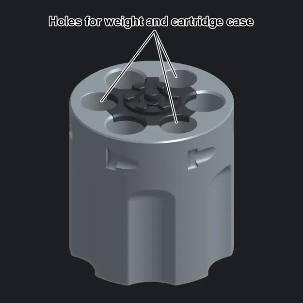 Giá đỡ bút kiểu ống quay súng revolver cho 3/6 bút - Image 3