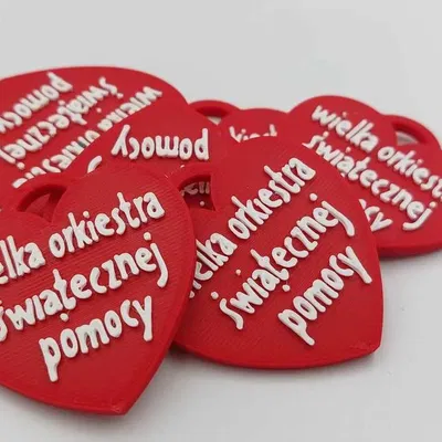 Mô hình trái tim WOŚP cho máy in 3D