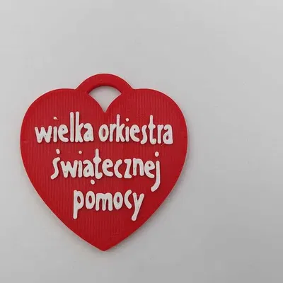 Mô hình trái tim WOŚP cho máy in 3D