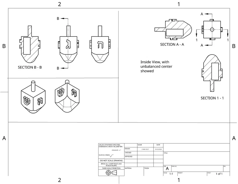 Đồ chơi dreidel có trọng lượng ẩn bên trong - Image 2