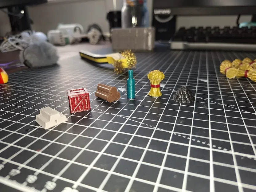 Mô hình các mảnh ghép/ token của Racoon Tycoon - Image 1