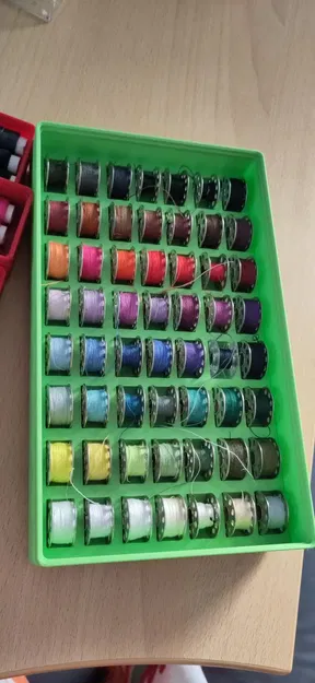 Giá đỡ cuộn sợi Gridfinity 3x5 cho 56 cuộn sợi - Image 1