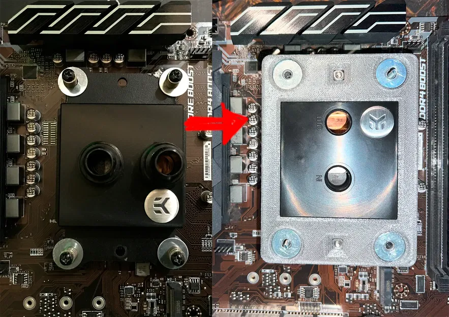 Bản chuyển đổi khối nước EKWB supremacy cho bộ chuyển đổi ... - Image 2