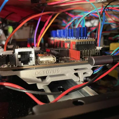 Kẹp DIN cho bo mạch Octopus và Octopus Pro