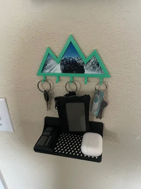 Giá treo tường hình chữ nhật kim cương - Image 1