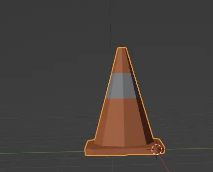 Cone giao thông low poly không lỗ - Image 1