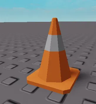 Cone giao thông low poly không lỗ - Image 2