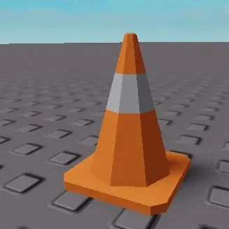 Cone giao thông low poly không lỗ