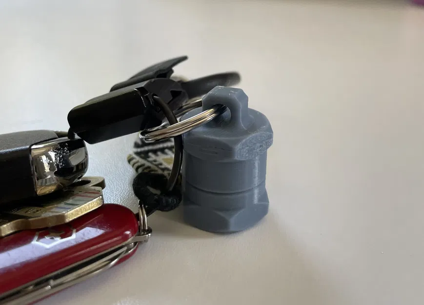 Bình thuốc dạng móc chìa khóa tùy chỉnh 3D - Image 2