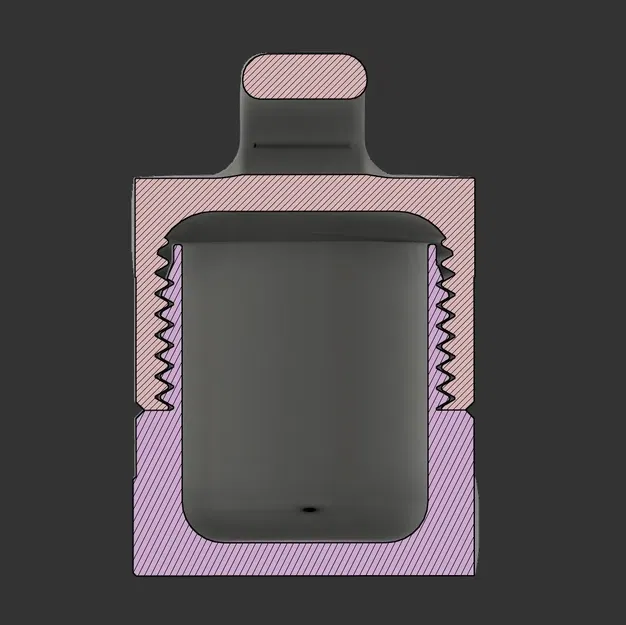 Bình thuốc dạng móc chìa khóa tùy chỉnh 3D - Image 3