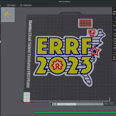 Logo ERRF với MM sơn sẵn cho Bambu Studio - P1P/P1S/X1C