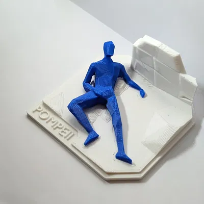 Cảnh tượng Pompeii với nhân vật nổi tiếng trong 0.2mm