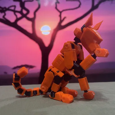 Mèo khớp nối Gyro 7 in được từ PETG