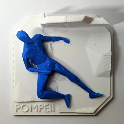 Cảnh tượng Pompeii với nhân vật nổi tiếng trong 0.2mm