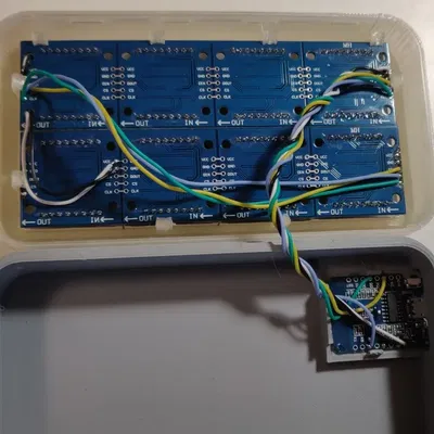 Vỏ cho hai mô-đun ma trận LED MAX7219 và Wemos D1 Mini