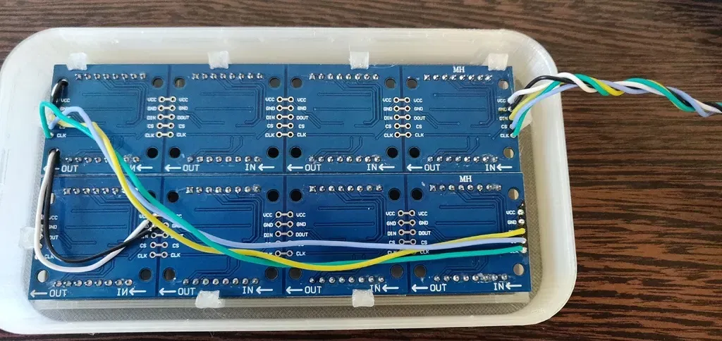 Vỏ cho hai mô-đun ma trận LED MAX7219 và Wemos D1 Mini - Image 3