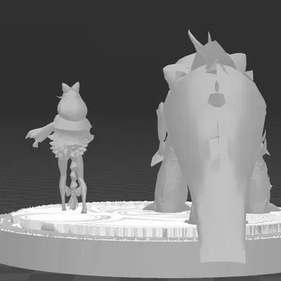 Chesire và Cereza khám phá rừng tiên trong Bayonetta