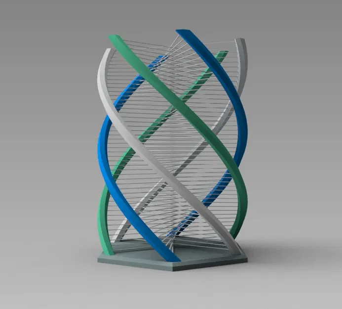 Nghệ thuật chuỗi DNA độc đáo bằng dây kim loại - Image 2