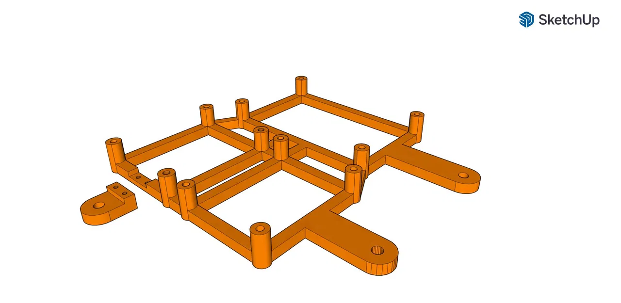 Giá đỡ bo mạch Mega 2560 và 2 Mosfet cho khung kim loại - Image 1