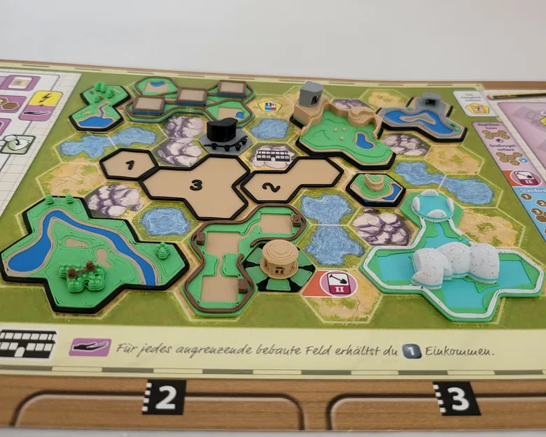 Gạch địa hình 3D Ark Nova thay thế bìa cứng - Image 1