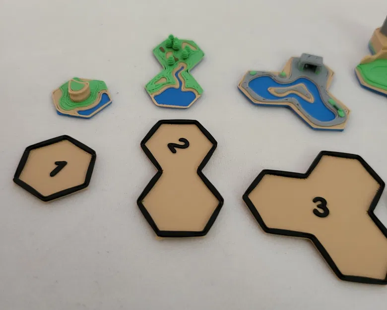 Gạch địa hình 3D Ark Nova thay thế bìa cứng - Image 2