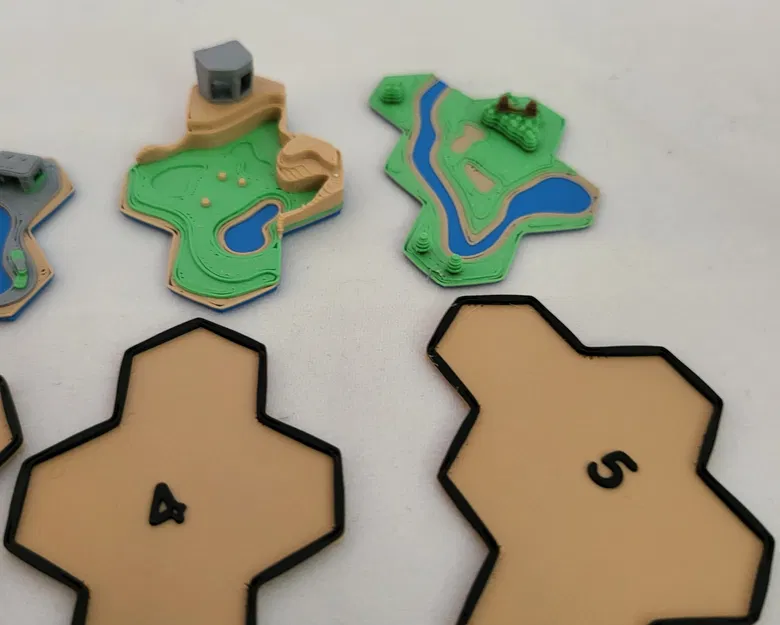 Gạch địa hình 3D Ark Nova thay thế bìa cứng - Image 3