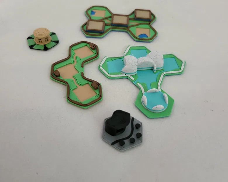 Gạch địa hình 3D Ark Nova thay thế bìa cứng - Image 4