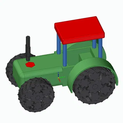 Máy kéo phát âm thanh thật - mô hình in 3D dễ dàng