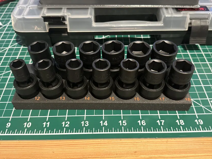 Khay đựng socket dọc cho socket va đập ICON của Harbor Freight - Image 1