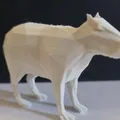 Capybara đáng yêu in 3D phong cách low poly - Thumbnail 2