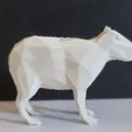 Capybara đáng yêu in 3D phong cách low poly - Thumbnail 6