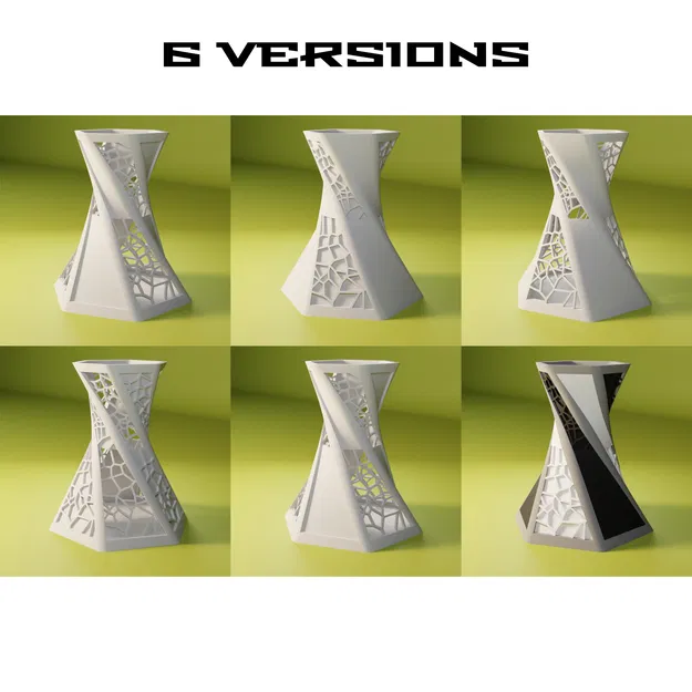 Bình hoa Voronoi đa dạng với 6 phiên bản khác nhau - Image 1