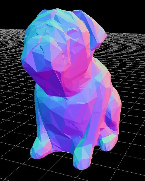 Bạn Bằng Nhựa Thấp Poly - Image 1