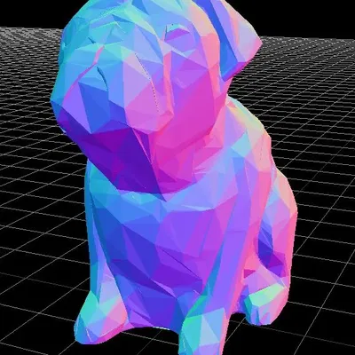 Bạn Bằng Nhựa Thấp Poly