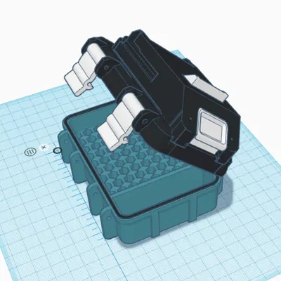 Hộp Bit cho phụ kiện Makita với khóa nhấp.