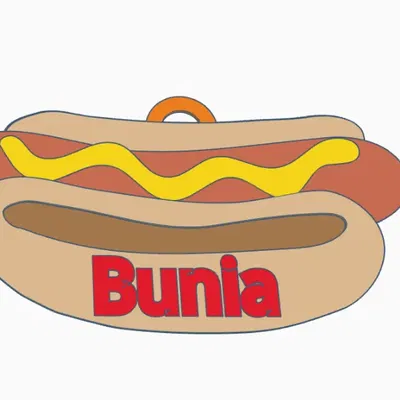 Thẻ ID cho chó hình Hot Dog