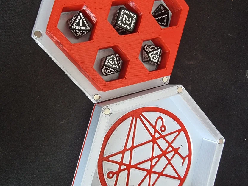 Hộp xúc xắc Necronomicon với khay xúc xắc - Image 2