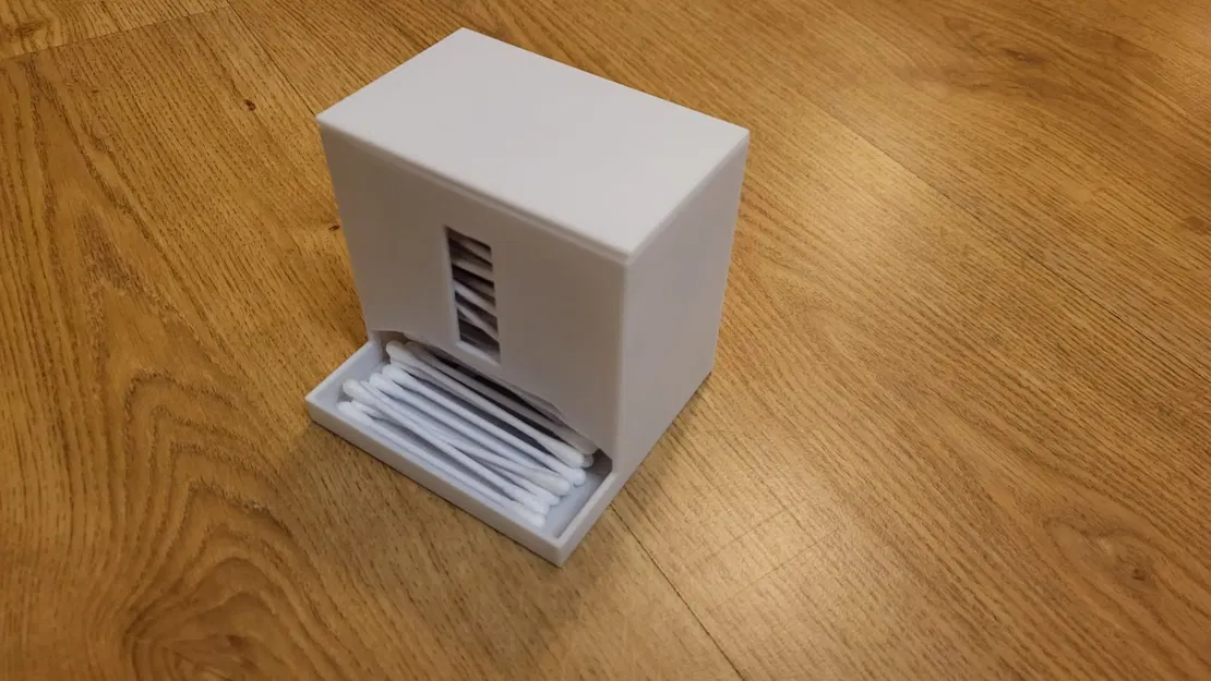 Hộp đựng tăm bông với nắp cho bộ hoàn chỉnh - Image 1