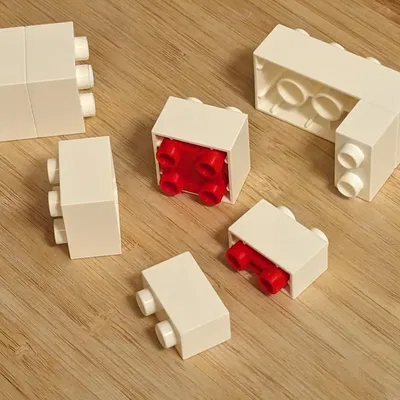 Mảnh ghép Duplo Inverter kết nối hai viên gạch Duplo