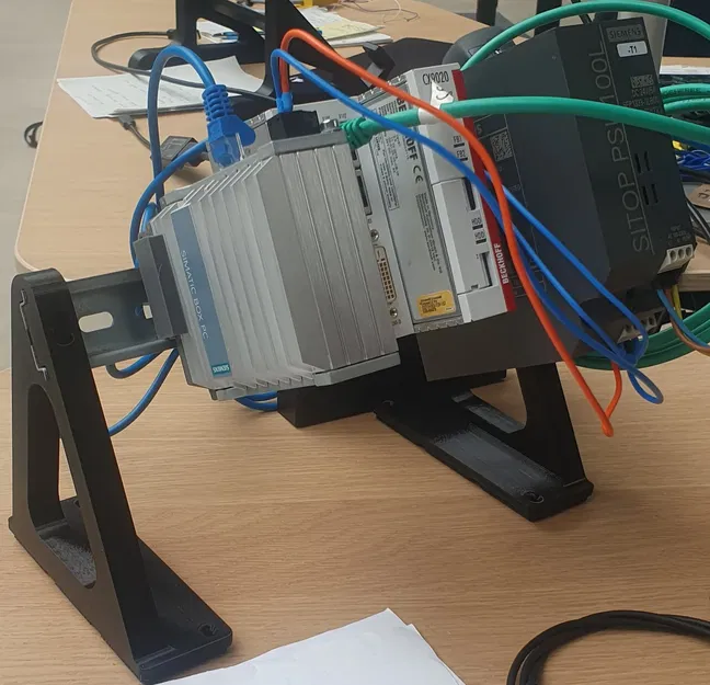 Giá đỡ DIN Rail với đế Gridifinity 3x1 - Image 2