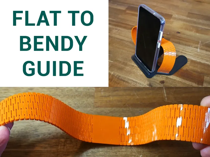 Mô hình 3D với họa tiết khe cắm cho phép uốn cong - Image 1