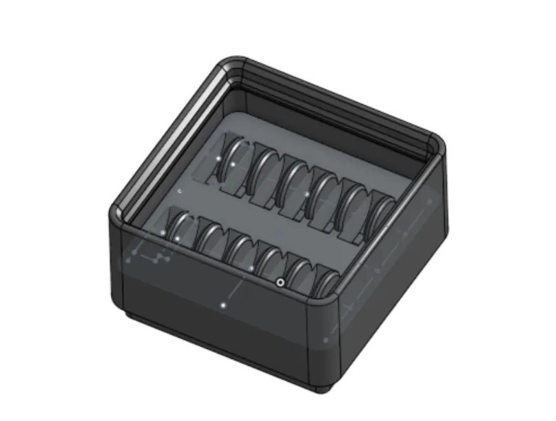 Giá đỡ pin đồng xu LR 1130 cho Gridfinity - Image 1