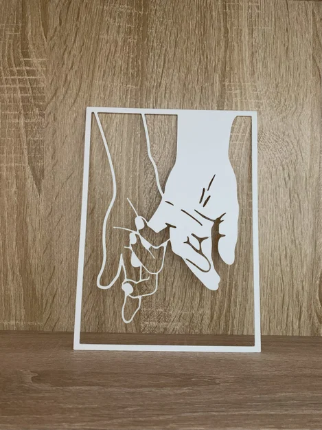 Cặp đôi nắm tay trang trí tường - Image 1
