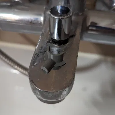 Vòi tắm với nút chọn để điều chỉnh dòng chảy