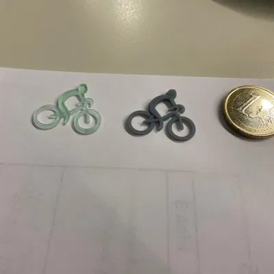 Xe đạp mini làm mặt dây chuyền cổ điển