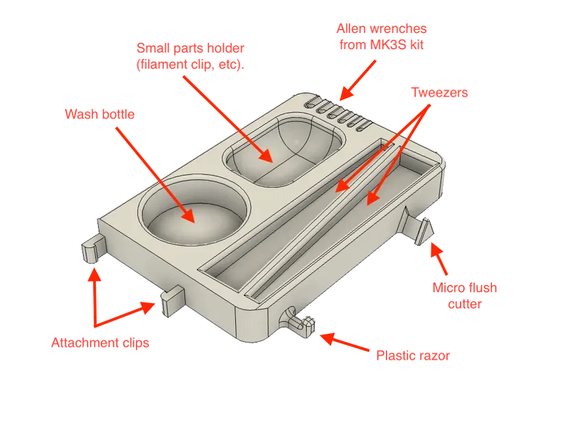 Giá đỡ công cụ cho máy in Prusa MK3S - Image 3